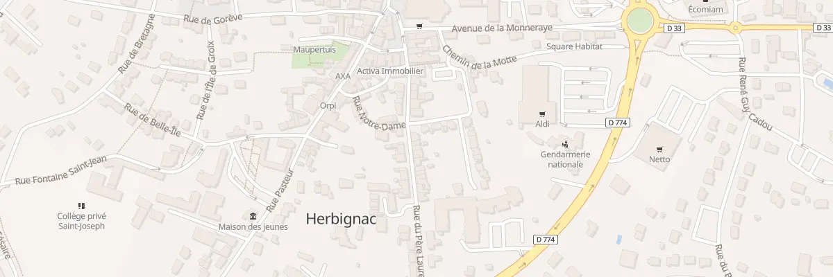 Plan du 15 Rue du Pere Laurent (Rd47) à Herbignac