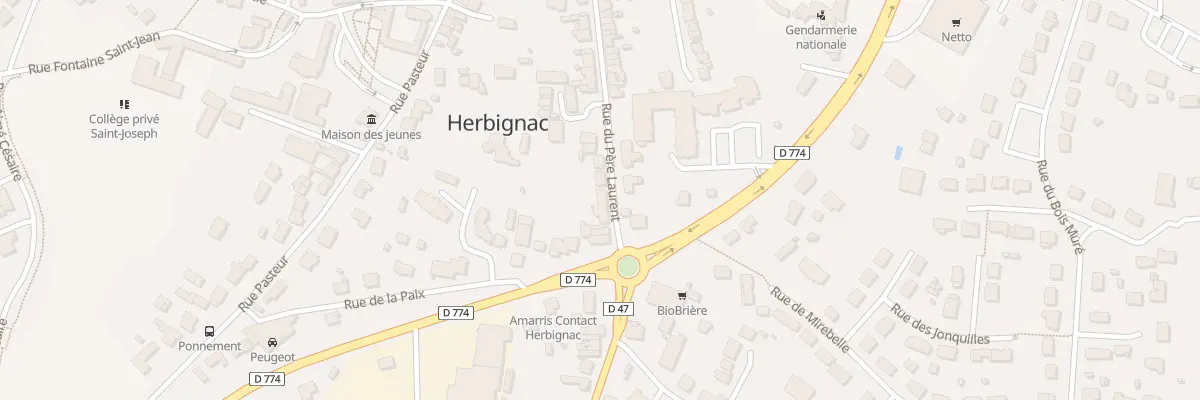 Plan du 32 Rue du Pere Laurent (Rd47) à Herbignac