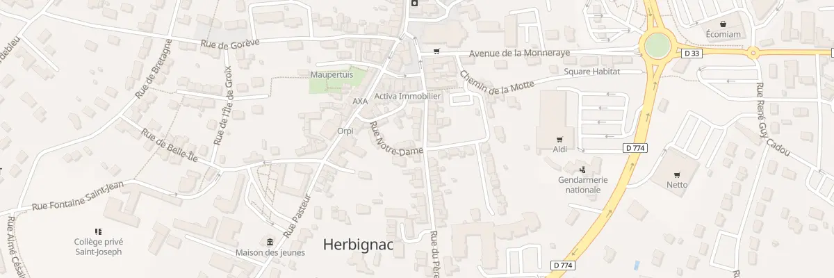 Plan du 10 Rue du Pere Laurent (Rd47) à Herbignac