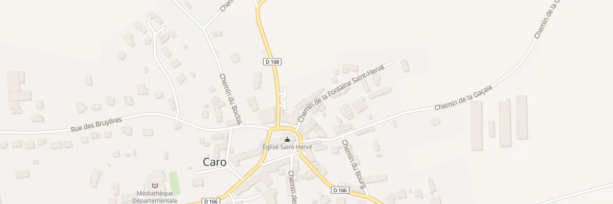 Plan du 6 Chem de la Fontaine St Herve à Caro