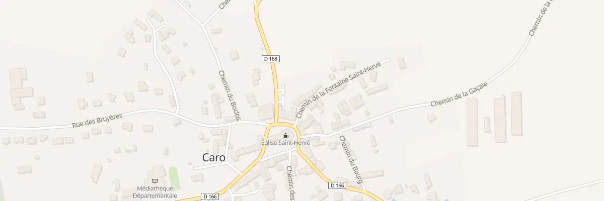 Plan du 4 Chem de la Fontaine St Herve à Caro