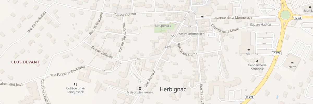 Plan du 2 Rue de la Fontaine Saint-Jean à Herbignac