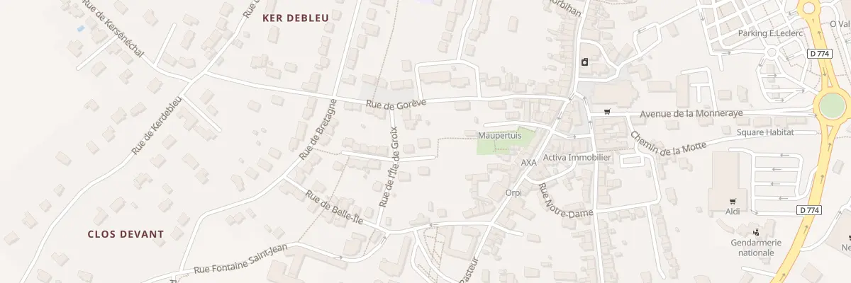 Plan du 3 All de l’Ile d’Houat à Herbignac