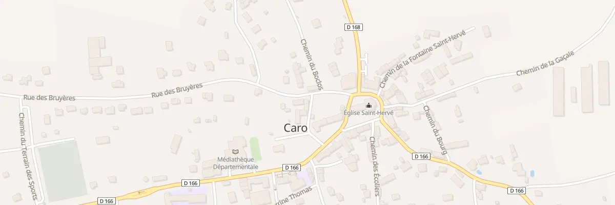 Plan du 7 Rue du Calvaire à Caro