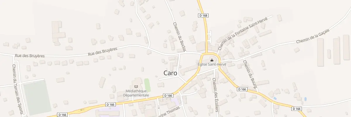 Plan du 5325 Le Bourg à Caro