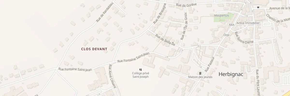 Plan du 20 Rue de la Fontaine Saint-Jean à Herbignac