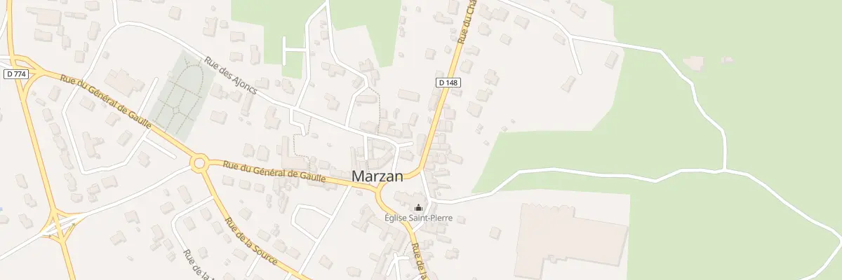 Plan du 1A Rue du Château à Marzan