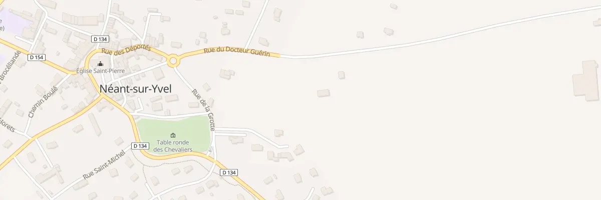 Plan de la Rue du Docteur Guérin à Néant-sur-Yvel