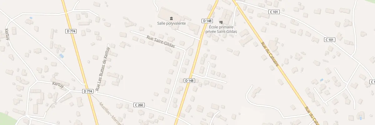 Plan du 10 Rue Saint Gildas à Marzan