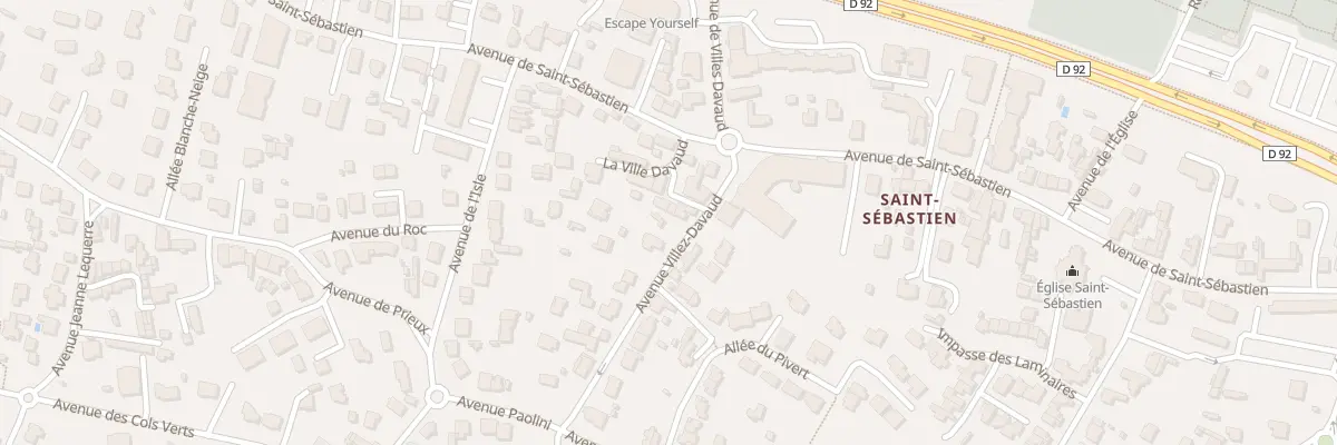 Plan du 21 Av Villes-Davaud à Pornichet