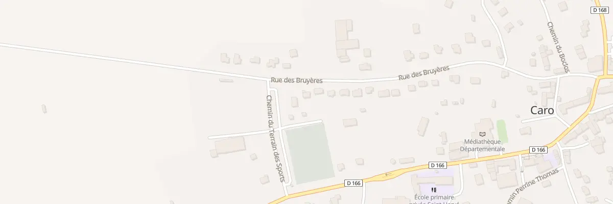 Plan du 26 Rue des Bruyères à Caro