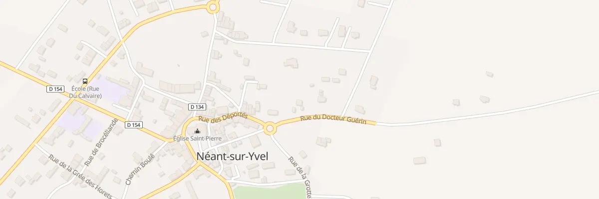 Plan du 5678 Rue du Docteur Guérin à Néant-sur-Yvel