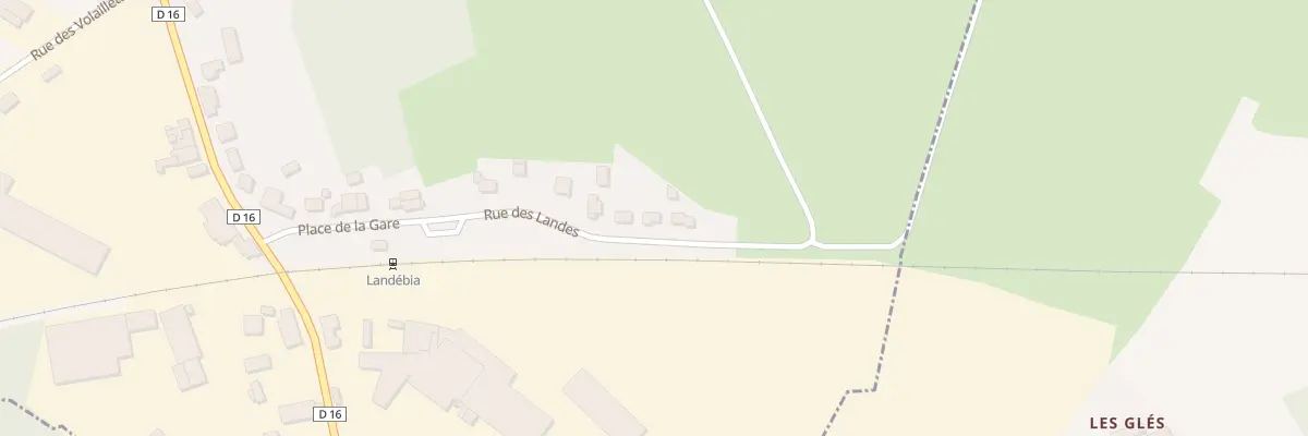 Plan du 23B Rue des Landes à Landébia