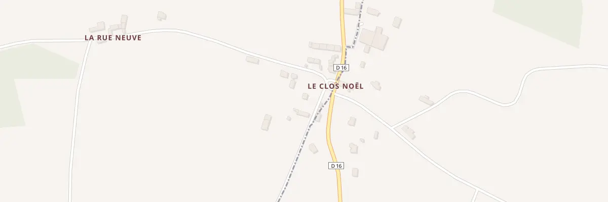 Plan du Clos Noël à Ruca