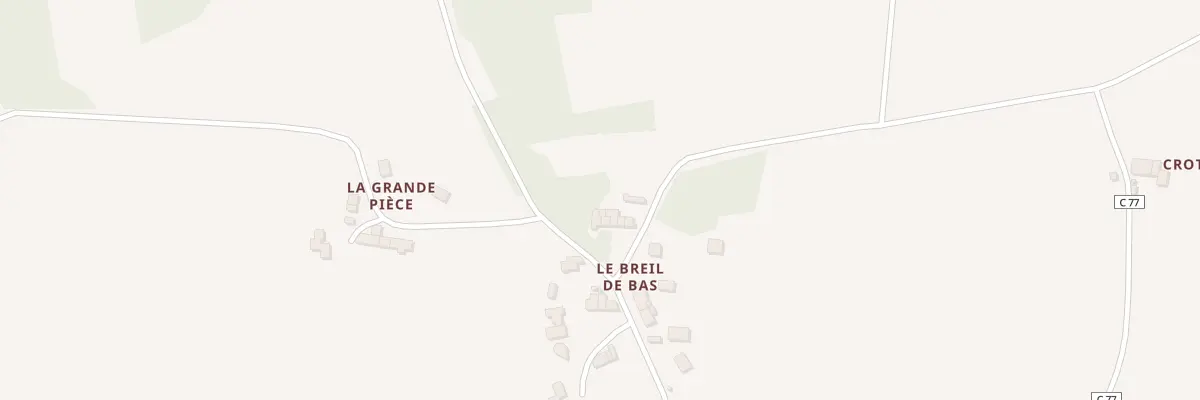 Plan du 5344 Le Breil de Bas à Campénéac