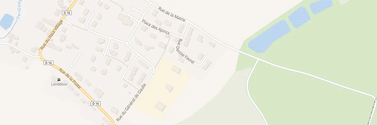 Plan du 12 Rue Denise Favrel à Landébia