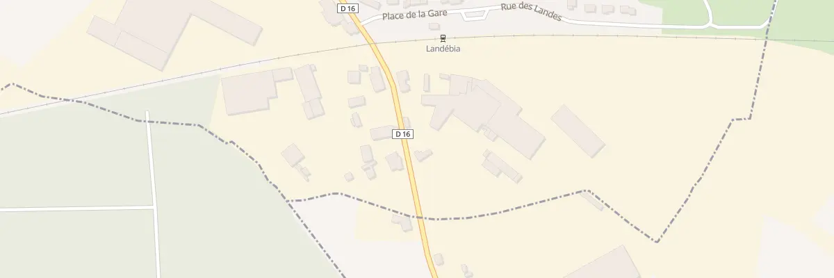 Plan du 25 Rue de la Gare à Landébia