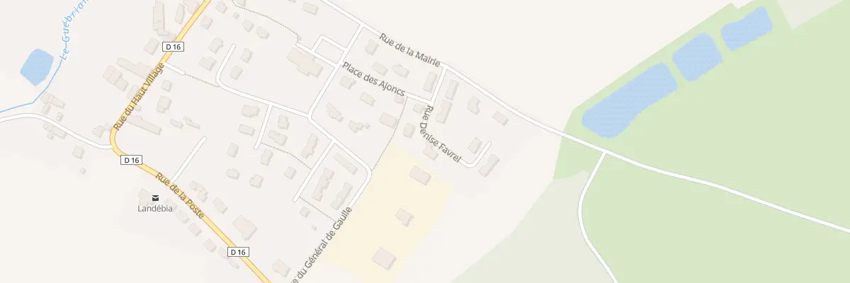 Plan du 10 Rue Denise Favrel à Landébia