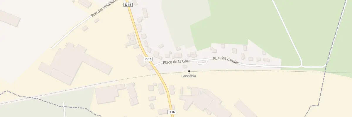 Plan du 3 Pl de la Gare à Landébia