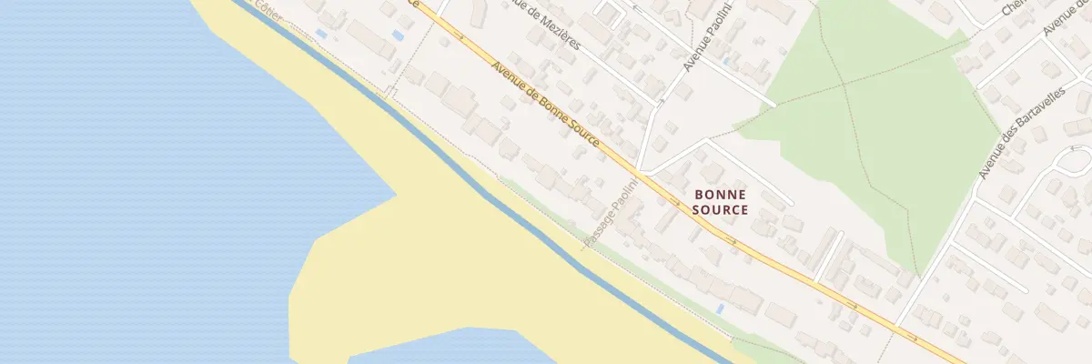 Plan du 76 Av de Bonne Source à Pornichet