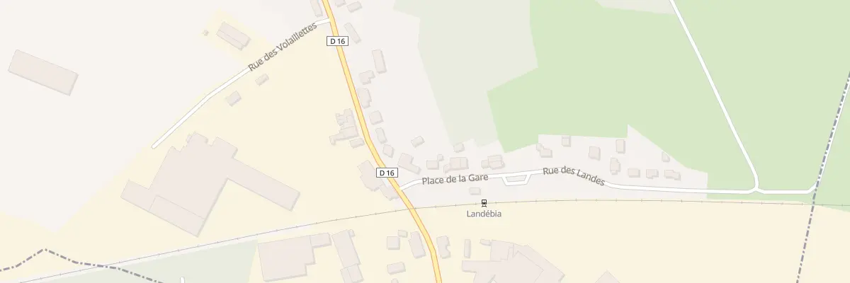 Plan du 15 Rue de la Gare à Landébia