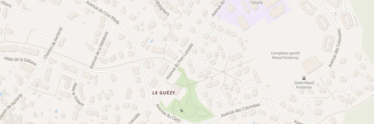 Plan du 2 All des Alouettes à La Baule-Escoublac