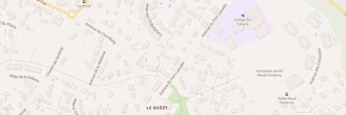 Plan du 25 Av du Parc Lassalle à La Baule-Escoublac