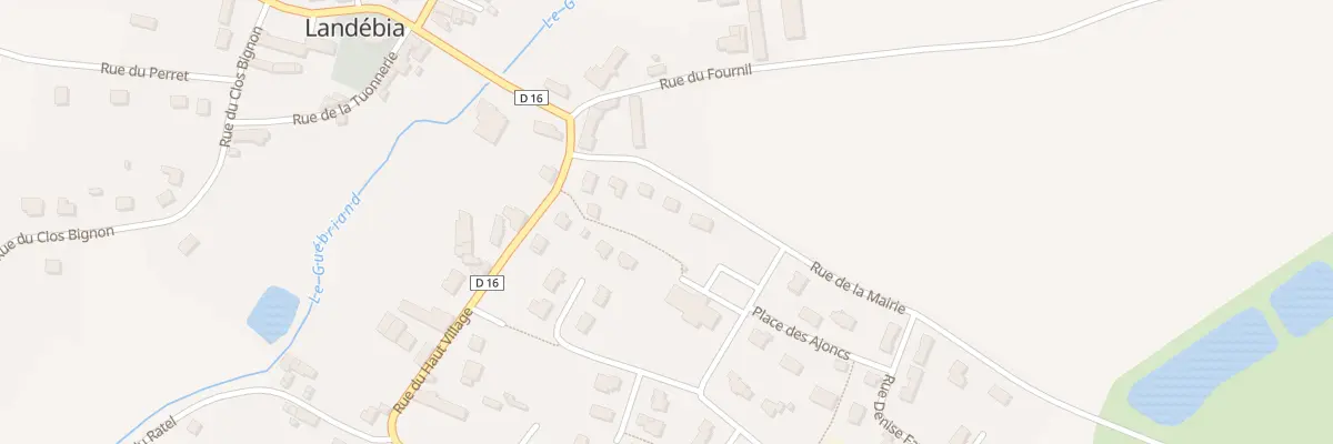 Plan du 3 Rue de la Mairie à Landébia