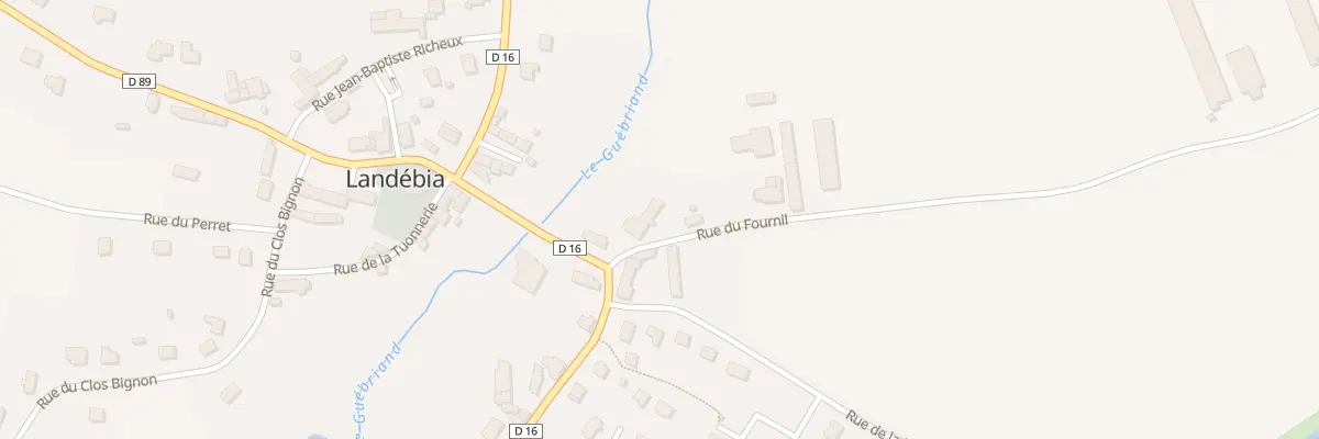 Plan du 3 Rue du Fournil à Landébia