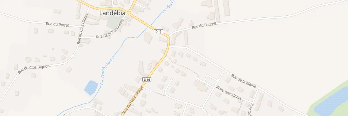 Plan du 1 Rue du Haut Village à Landébia