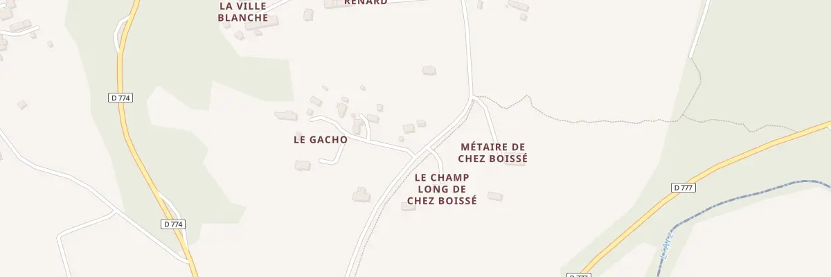 Plan du 5045A Le Gacho à Pluherlin
