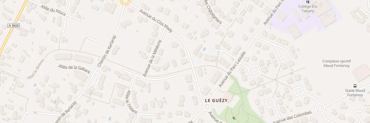 Plan du 6T Av du Clos Mady à La Baule-Escoublac
