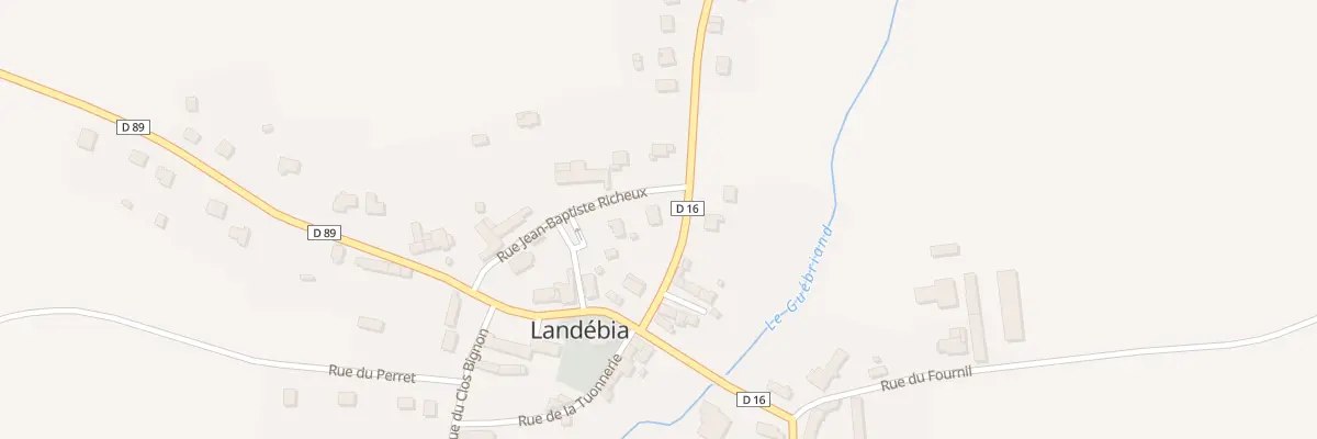 Plan du 1 Rue de la Croix St Hubert à Landébia