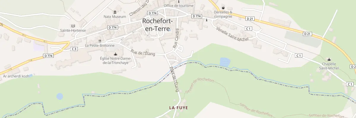 Plan du 21 Rue de l’Etang à Rochefort-en-Terre