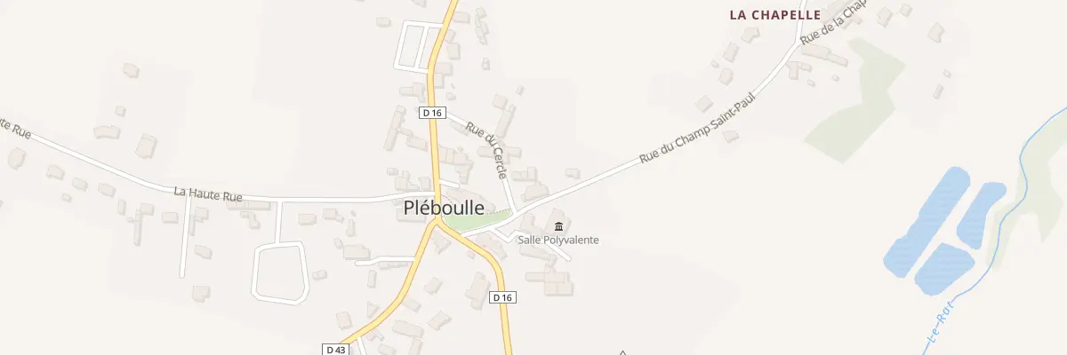 Plan du 3 Rue du Champ Saint Paul à Pléboulle