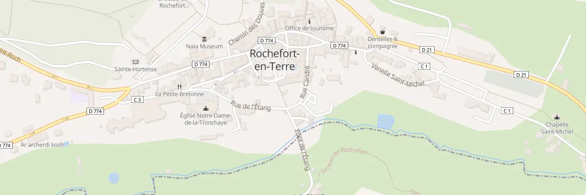 Plan du 8 Rue Candré à Rochefort-en-Terre