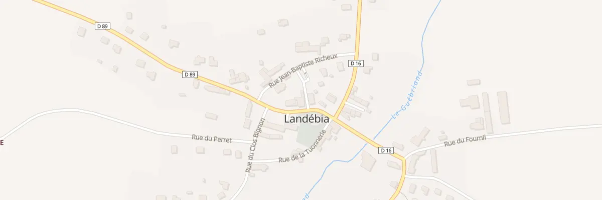 Plan du 6 Pl de l’Eglise à Landébia