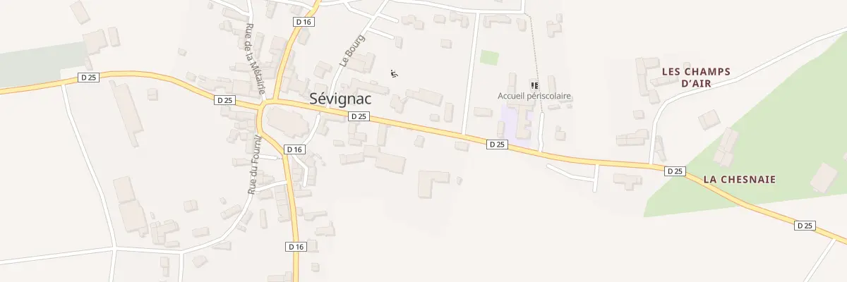 Plan du 6 Rue des Ecoliers à Sévignac