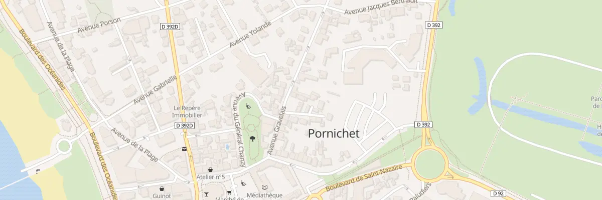 Plan du 12 Av Gravelais à Pornichet