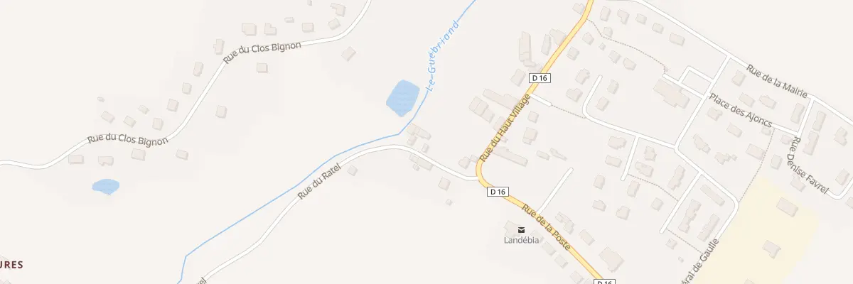 Plan du 4 Rue du Ratel à Landébia
