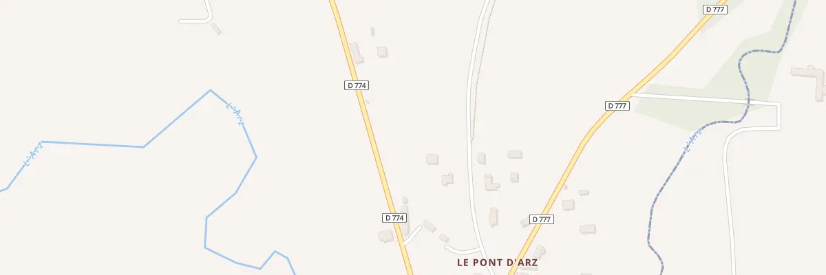 Plan du 6064 Le Pont d’Arz à Pluherlin