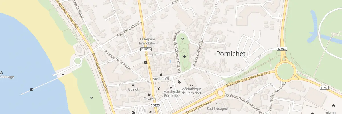Plan du 8 Av Amiral Courbet à Pornichet