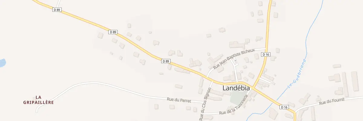 Plan du 8 Rue du Hautrel à Landébia