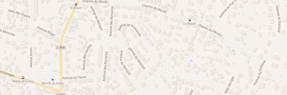 Plan du 13 Av de la Lavande à La Baule-Escoublac