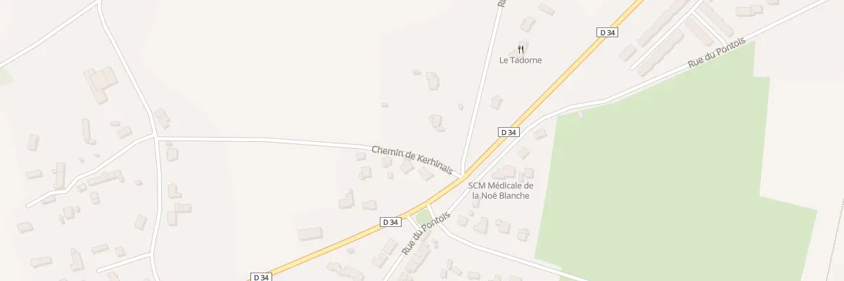 Plan du 4 Che de Kerhinais à Férel