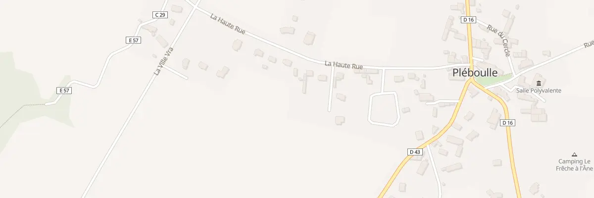 Plan du 29 La Haute Rue à Pléboulle