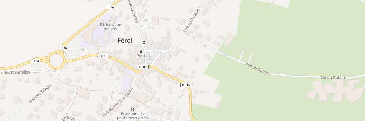 Plan du 23 Pl de la Mairie à Férel