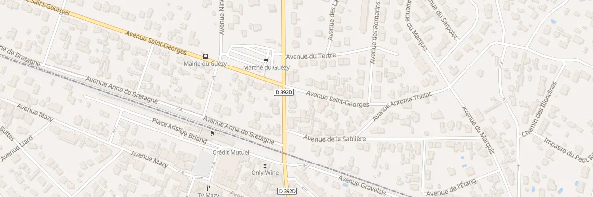 Plan du 10 Bd Auguste Caillaud (Rd392) à La Baule-Escoublac