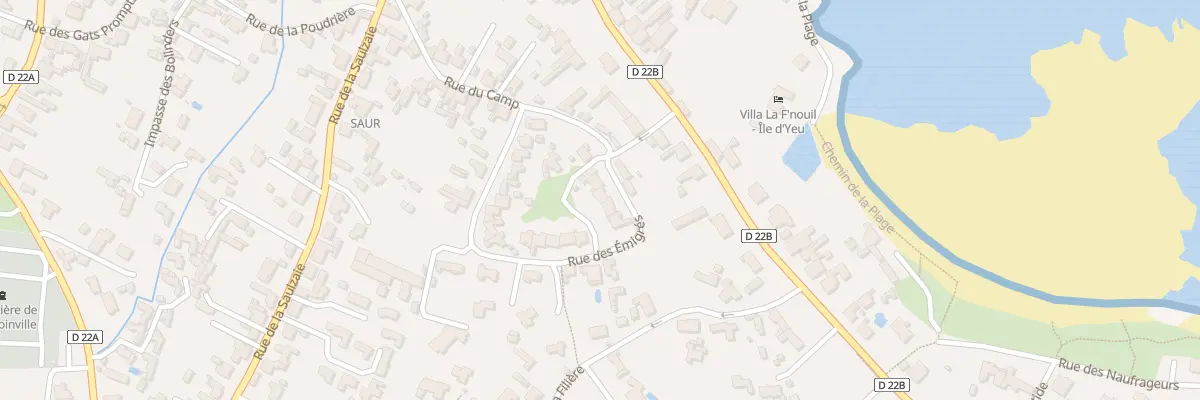 Plan du 37 Rue des emigres à L’Île-d’Yeu