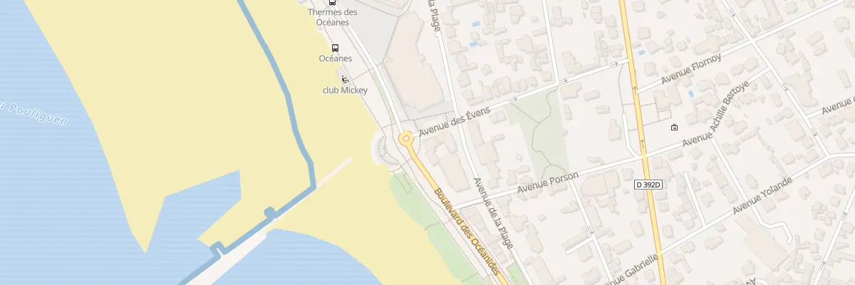 Plan du 42 Bd Oceanides à Pornichet